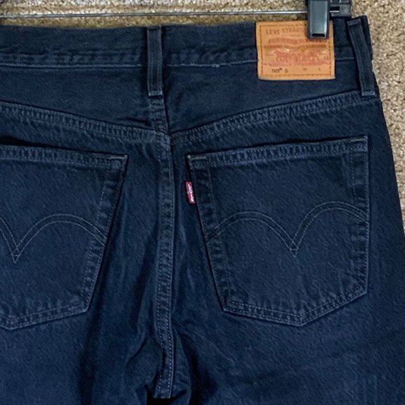 LEVI’S 501 XX Jeans Sz 27x28 Big E Black Distressed Skinny Red Tab 27 X 28 Mens - Picture 9 of 9